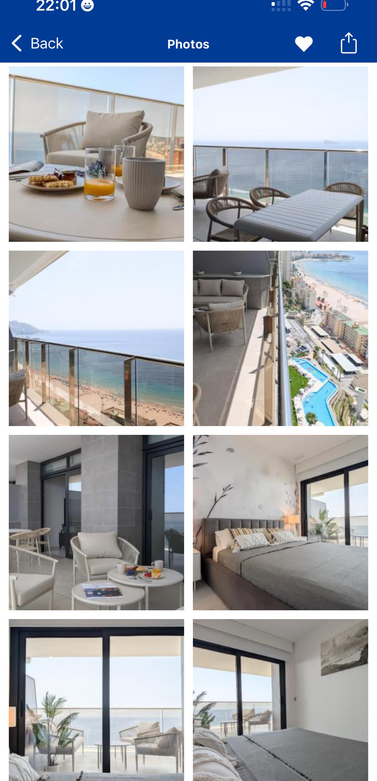 Balcony sea views at Sunset Cliffs Benidorm